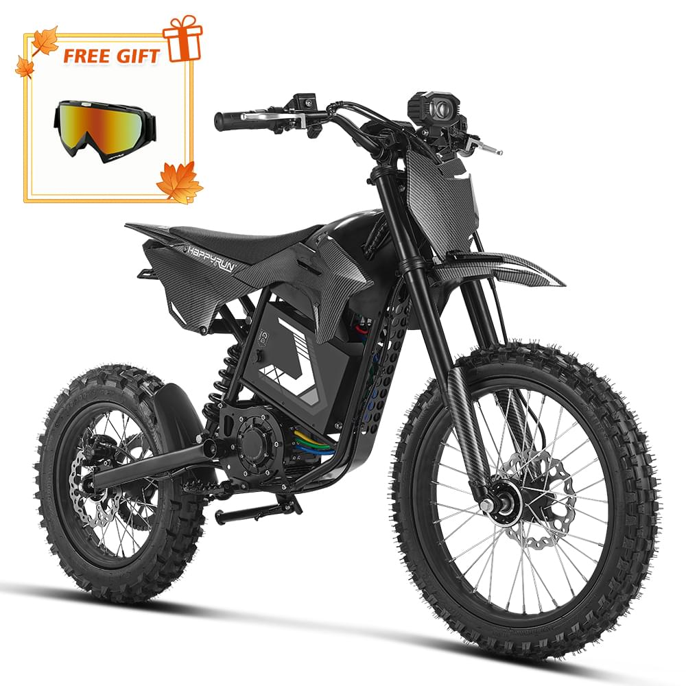 HappyRun F18 2.0 Electric Dirt Bike- - 60V Battery & 46 MPH
