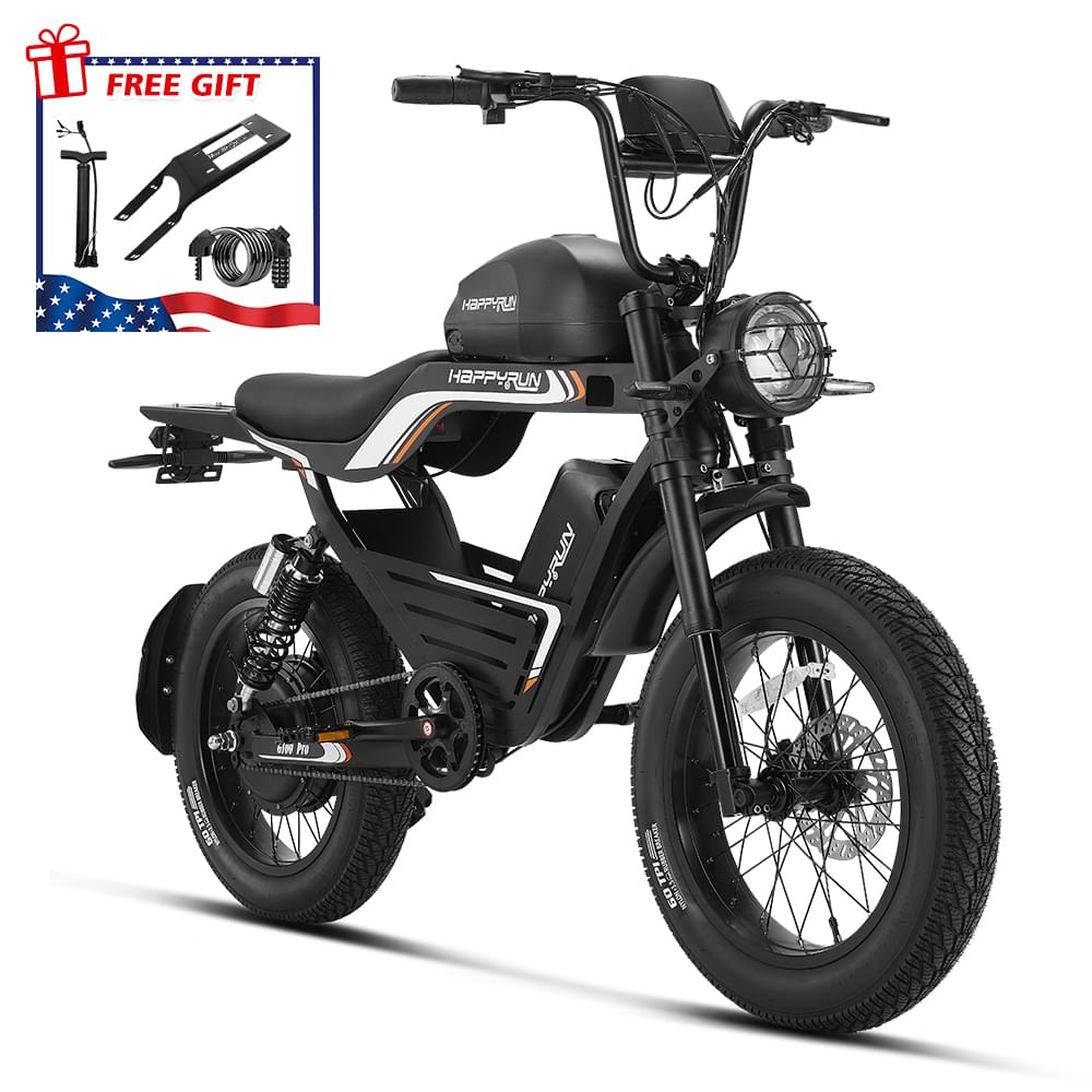 super fast electric bicycle HappyRun G100 Pro Off-road Fat Tire Bike Model:SR60 4j duty double tubes rated Berkley X5 Braided Fishing