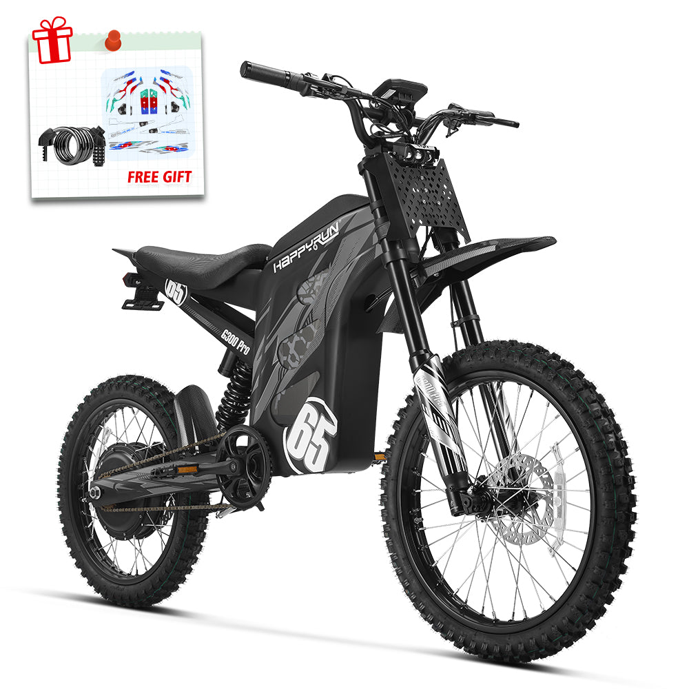 HappyRun Fast Electric Dirt Bike G300 Pro, Blue