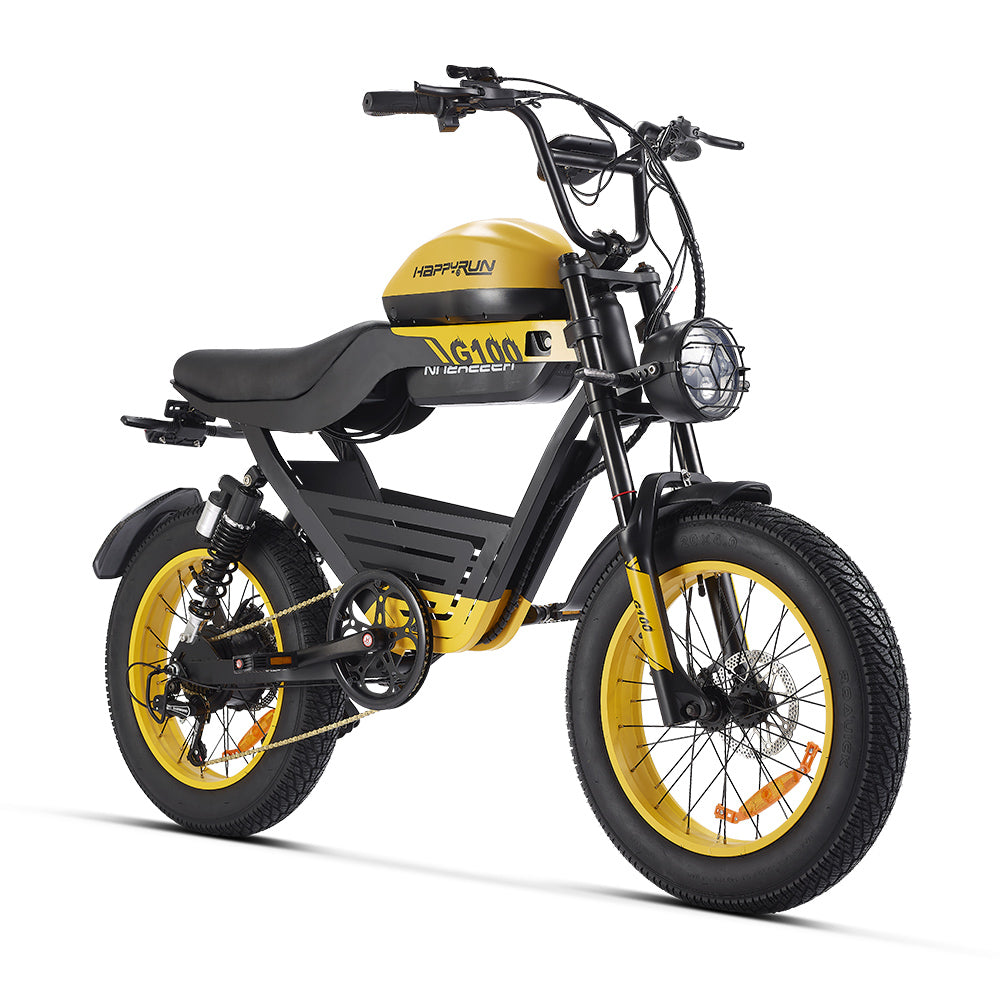 HappyRun G100 Fast Electric Bikes 2000W Long Range Fat Tire