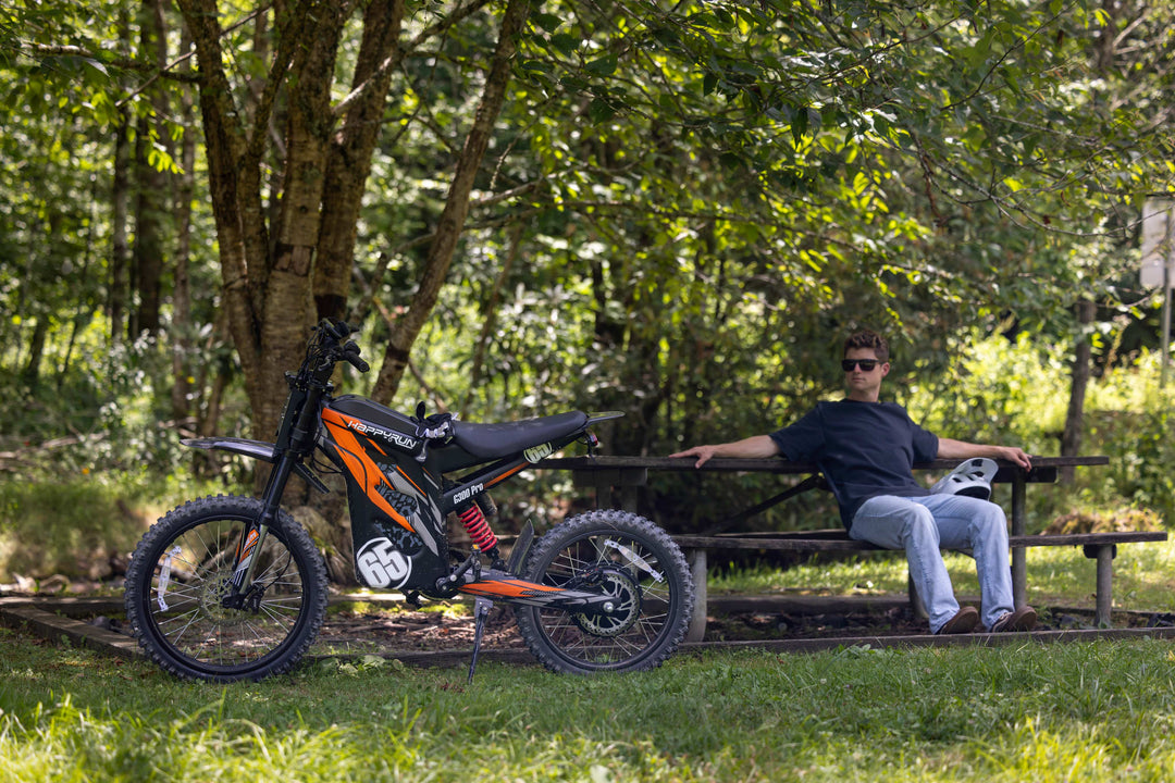 a man and happyrun G300 Pro