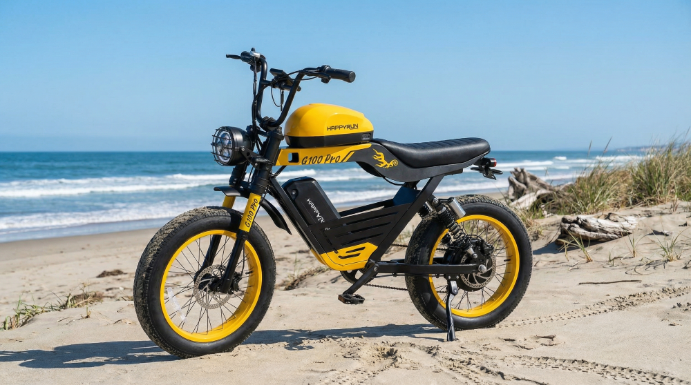 Best Heavy Duty Electric Bike HappyRun G100 Pro 6000W Electric Bike Dual Battery