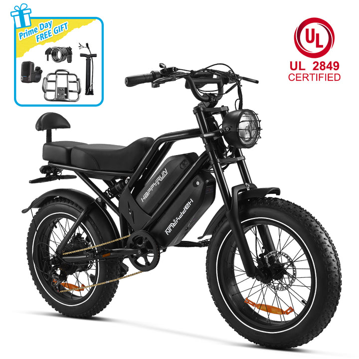 HappyRun G70 UL 2849 Certified Dual Battery Fast Electric Cargo Bike for Sale