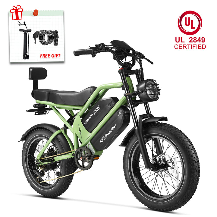 HappyRun G70 UL 2849 Certified Dual Battery Fast Electric Cargo Bike for Sale