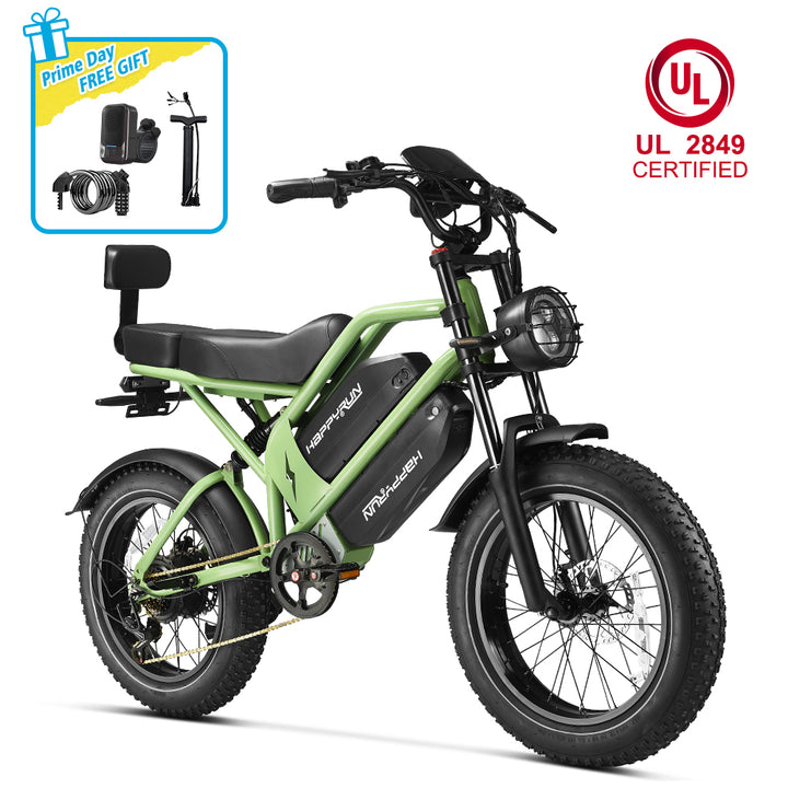 HappyRun G70 UL 2849 Certified Dual Battery Fast Electric Cargo Bike for Sale