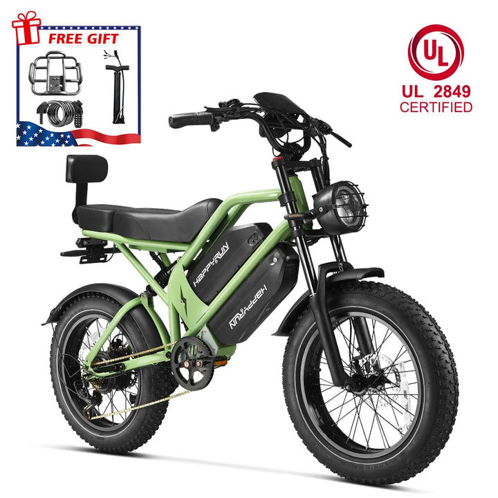 HappyRun G70 UL 2849 Certified Dual Battery Fast Electric Cargo Bike for Sale