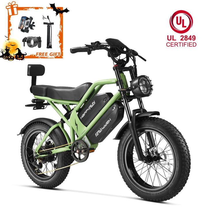 HappyRun G70 UL 2849 Certified Dual Battery Fast Electric Cargo Bike for Sale
