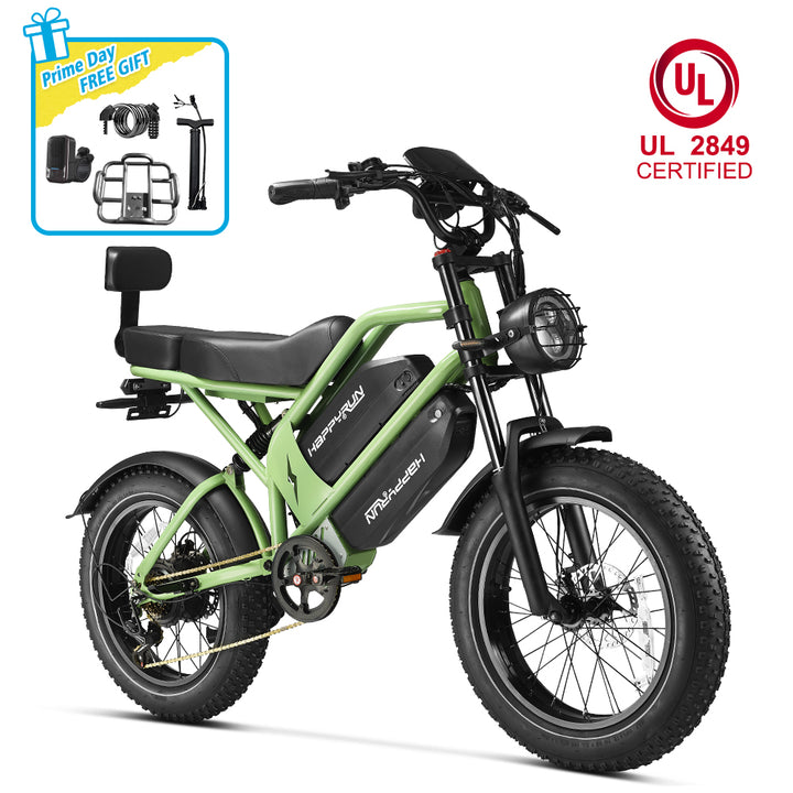 HappyRun G70 UL 2849 Certified Dual Battery Fast Electric Cargo Bike for Sale