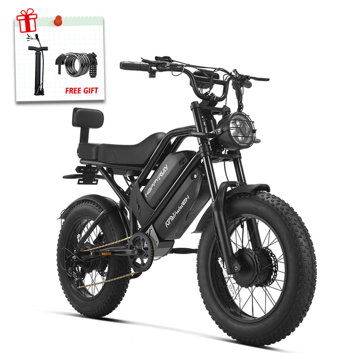 HappyRun G70 Pro Dual-Motor Dual-Battery Electric Cargo Bike