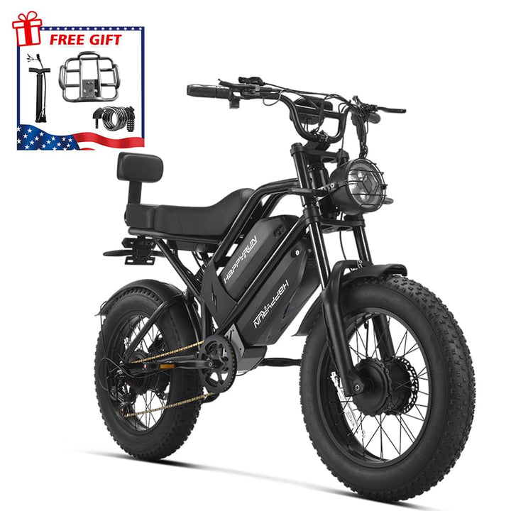 HappyRun G70 Pro Dual-Motor Dual-Battery Electric Cargo Bike