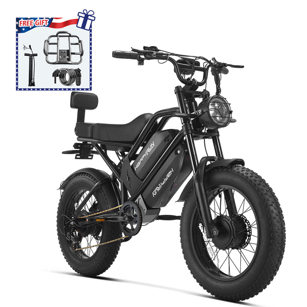 HappyRun G70 Pro Dual-Motor Dual-Battery Electric Cargo Bike