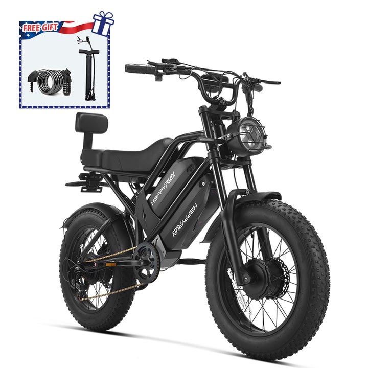 HappyRun G70 Pro Dual-Motor Dual-Battery Electric Cargo Bike