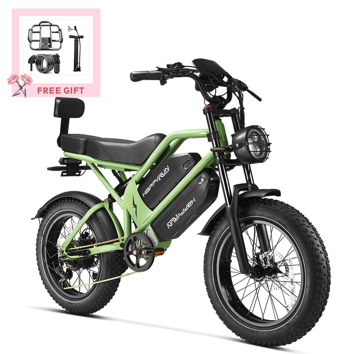 HappyRun G70 2000W Dual Battery Fast Electric Cargo Bike for Sale