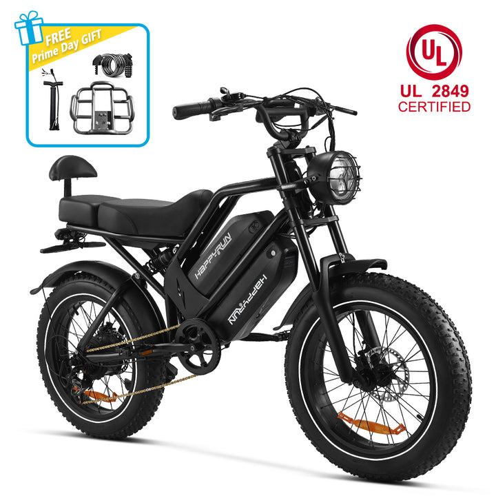 HappyRun G70 UL 2849 Certified Dual Battery Fast Electric Cargo Bike for Sale