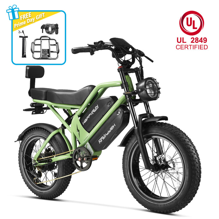 HappyRun G70 UL 2849 Certified Dual Battery Fast Electric Cargo Bike for Sale
