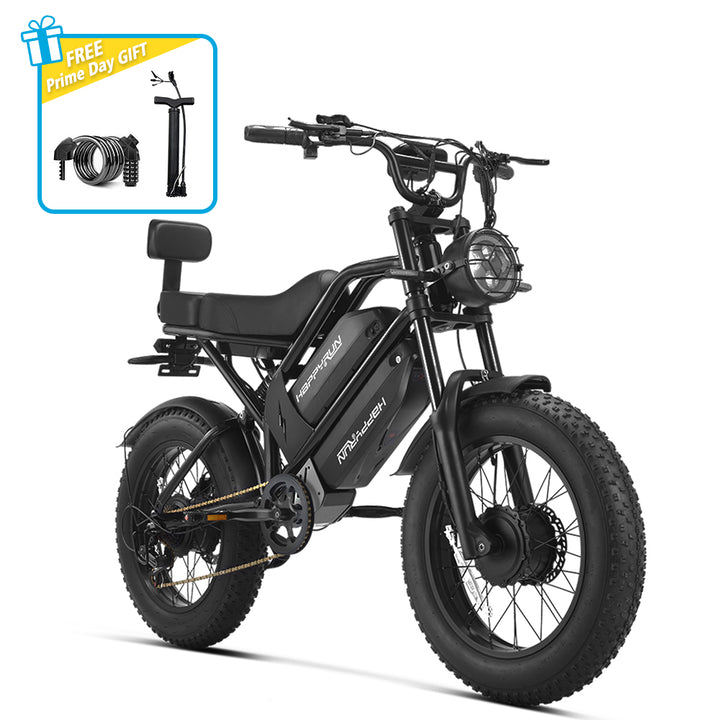 HappyRun G70 Pro Dual-Motor Dual-Battery Electric Cargo Bike