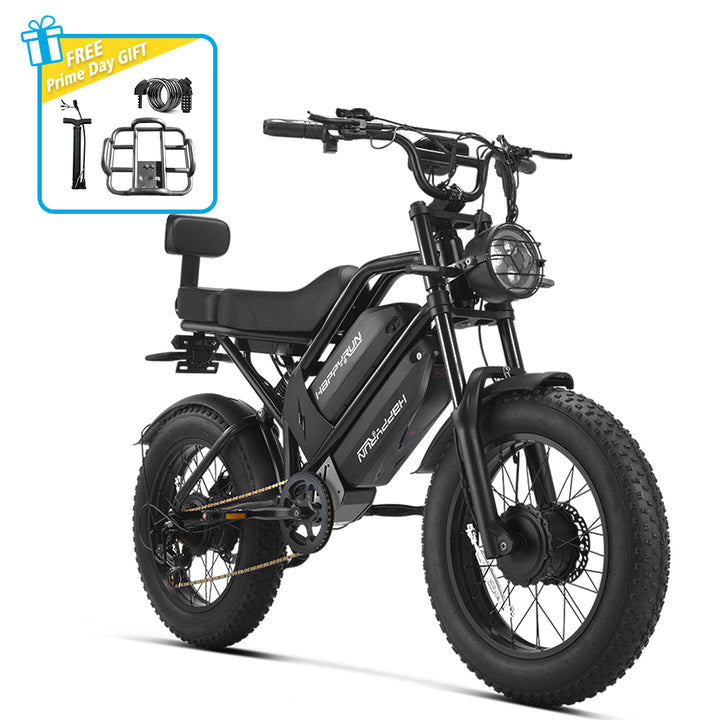 HappyRun G70 Pro Dual-Motor Dual-Battery Electric Cargo Bike