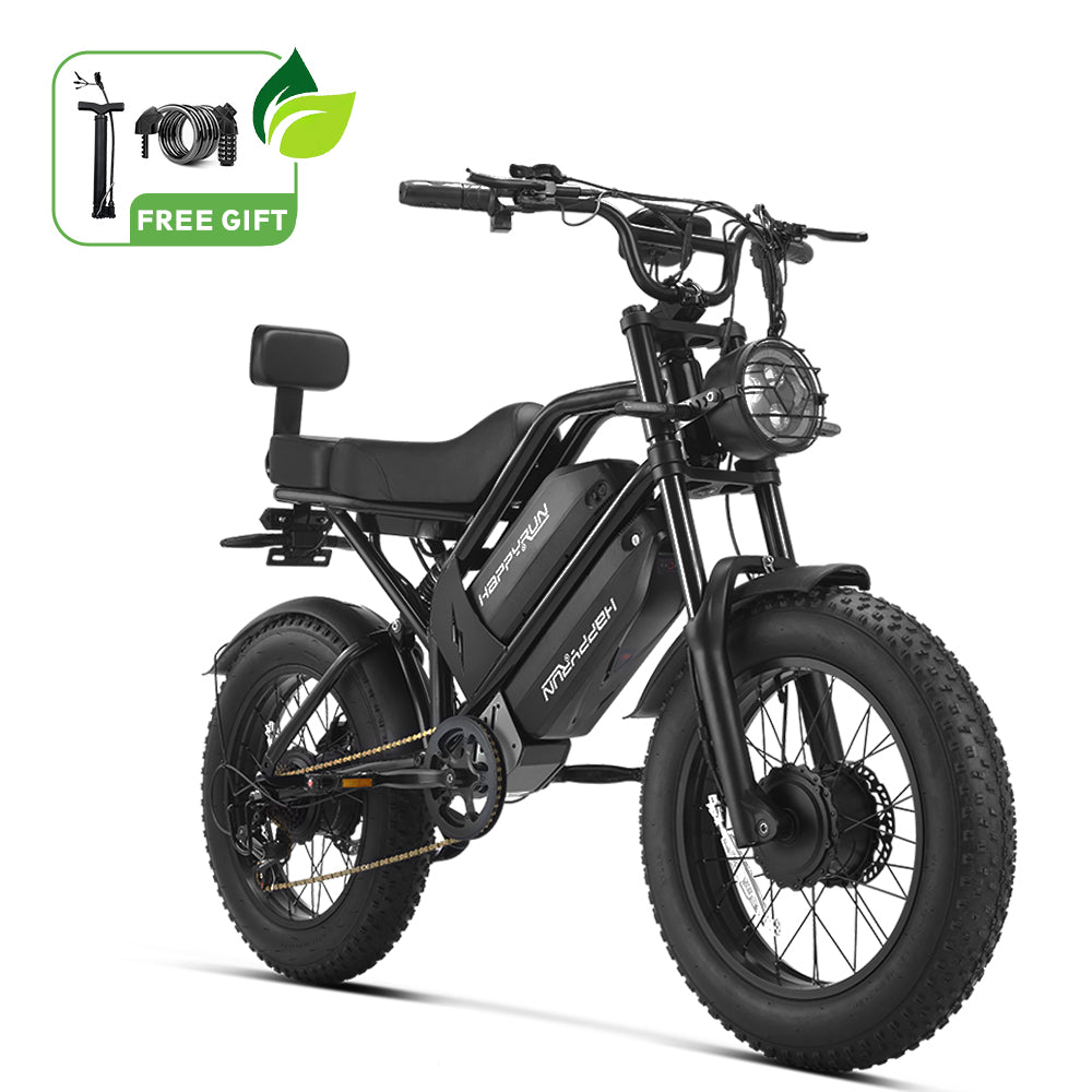 HappyRun G70 Pro Dual-Motor Dual-Battery Electric Cargo Bike