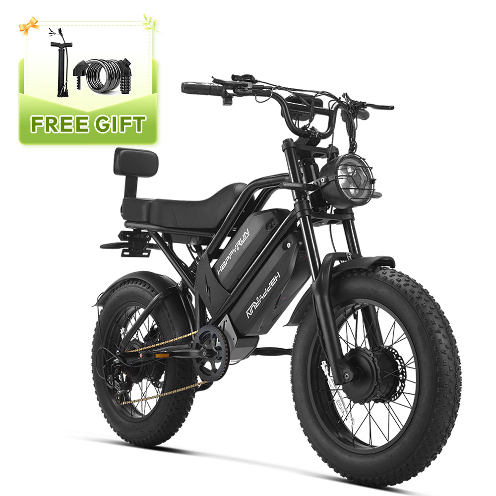 HappyRun G70 Pro Dual-Motor Dual-Battery Electric Cargo Bike