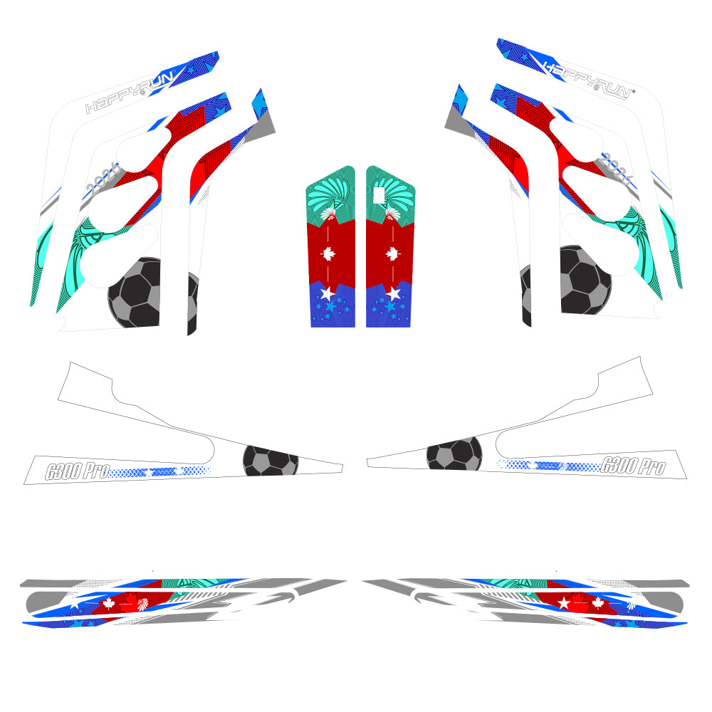 G300 Pro Champion Edition Stickers Kit