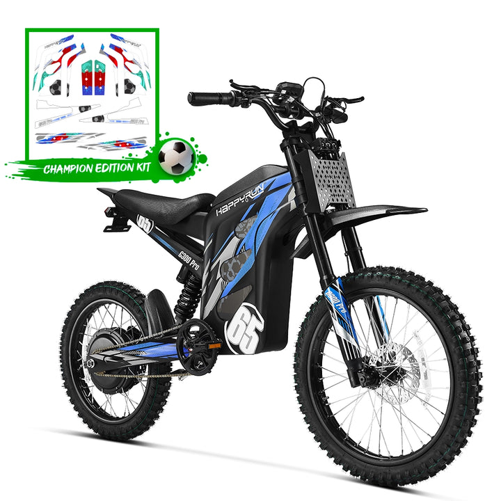 G300 Pro Electric Dirt Bike + Champion Edition Stickers Kit