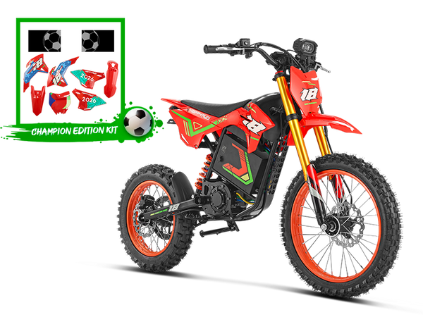 F18 2.0 Electric Dirt Bike + Champion Edition Plastics Kit Hover