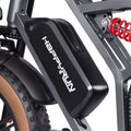 battery of Happyrun Tank G60 750W Electric Bike Fat Tire Dirt All Terrain