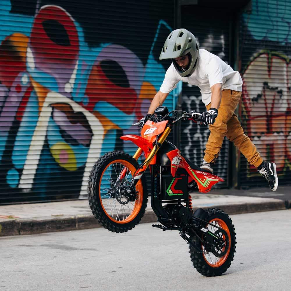 HappyRun F18 2.0 2000W Peak Electric Dirt Bike High-Performance Off-Road Trail Bike