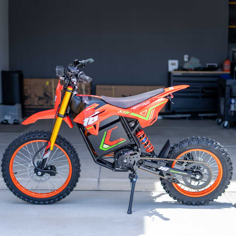 HappyRun F18 Long-Range 60-Mile Electric Trail Bike