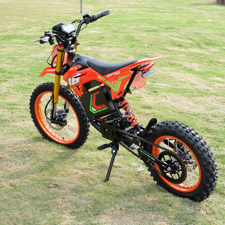 HappyRun F18  Electric Dirt Bike with Mid-Drive for Teens & Adults