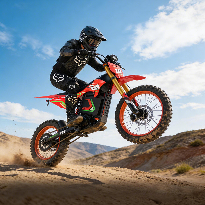 HappyRun F18  Electric Dirt Bike with Mid-Drive for Teens & Adults