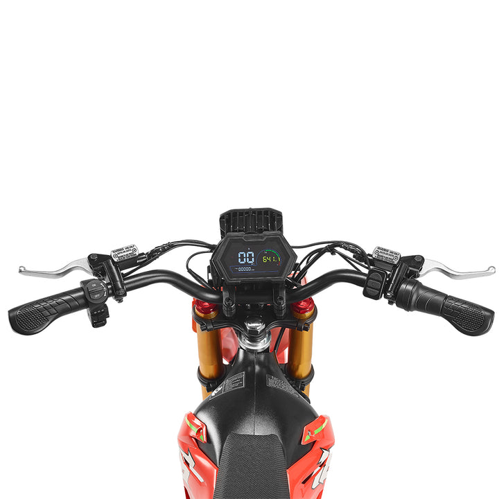 HappyRun F18  Electric Dirt Bike with Mid-Drive for Teens & Adults