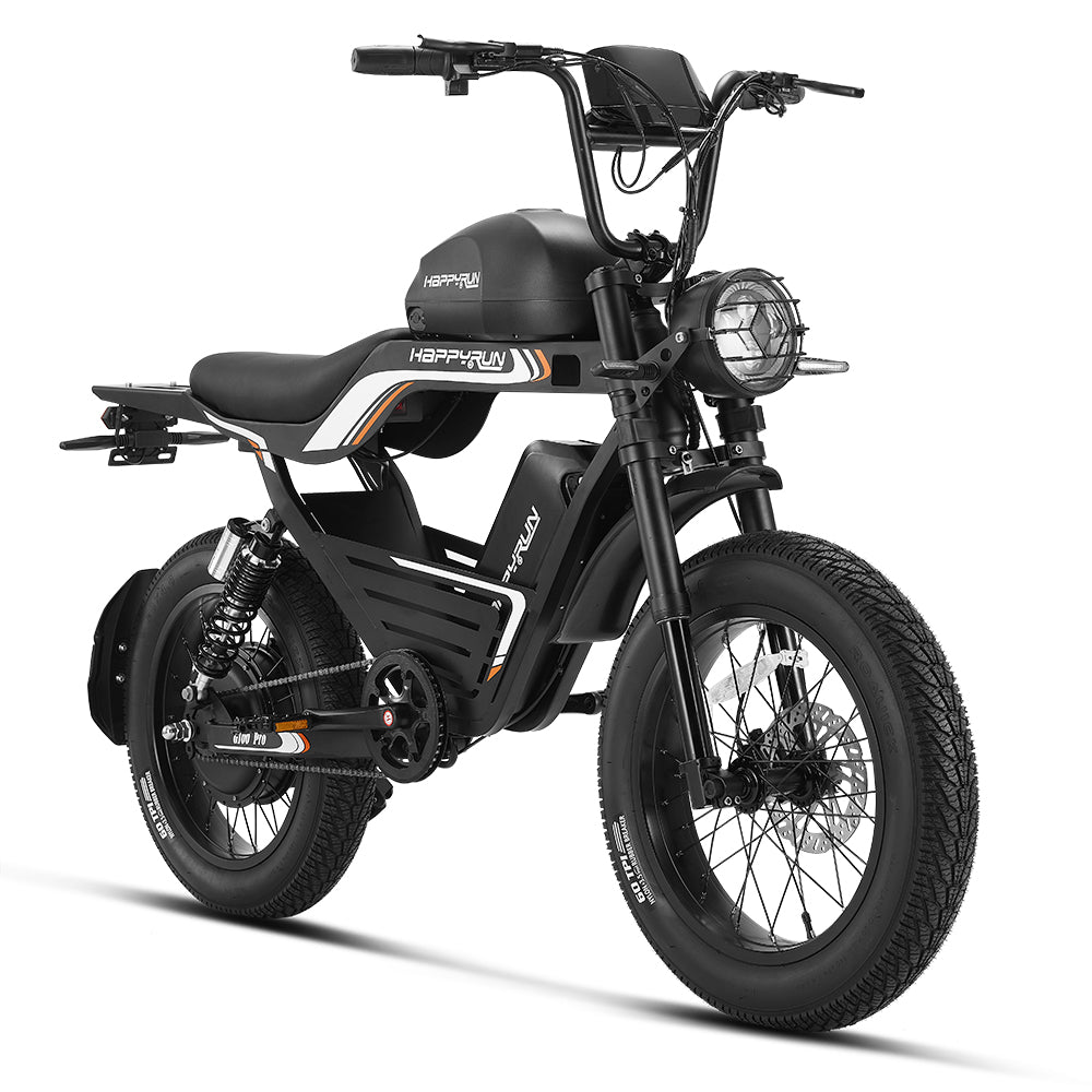 Happyrun G100 Pro Flagship Electric Bike Dual Battery Yellow Happyrun G100 Pro Flagship Electric Bike Dual Battery Yellow
