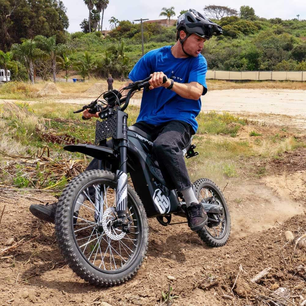 HappyRun G300 Pro 6500W Off-Road Electric Dirt Bike with Dual Suspension