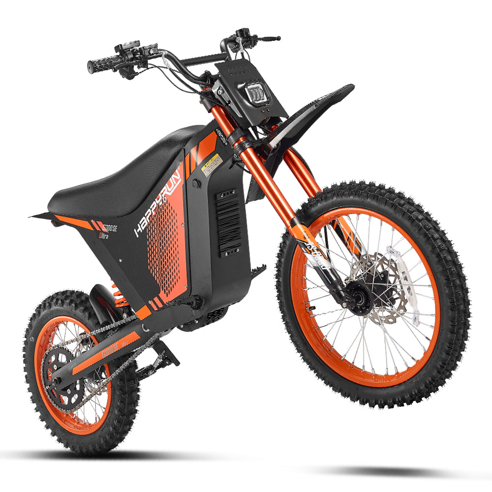 HappyRun G300 SE Ultra Electric Dirt Bike with Mid-Drive for Teens & Adults