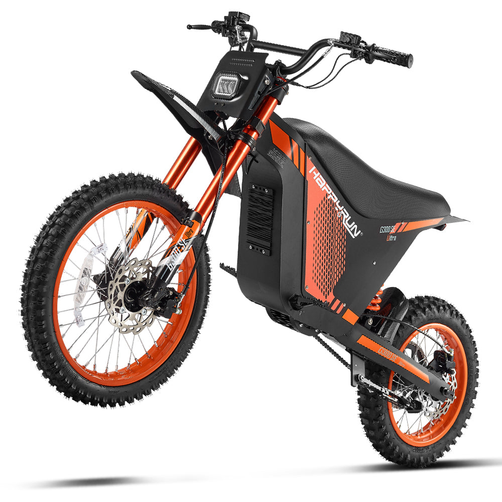 HappyRun G300 SE Ultra Electric Dirt Bike with Mid-Drive for Teens & Adults