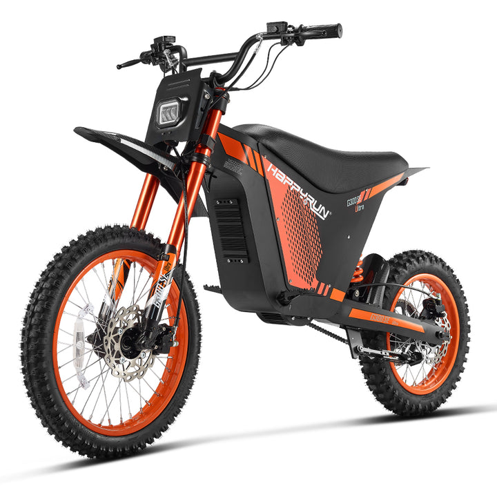 HappyRun G300 SE Ultra Electric Dirt Bike with Mid-Drive for Teens & Adults