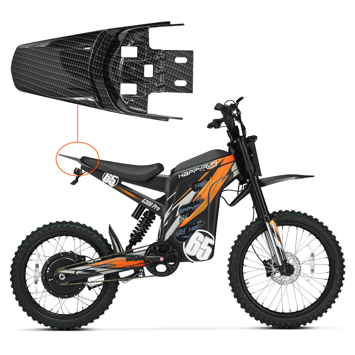 邦楽 MOMOE PREMIUM 30th Anniversary G300 Pro Dirt Bike Rear Fender Wing