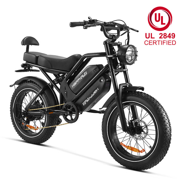 HappyRun G70 UL 2849 Certified Dual Battery Fast Electric Cargo Bike for Sale