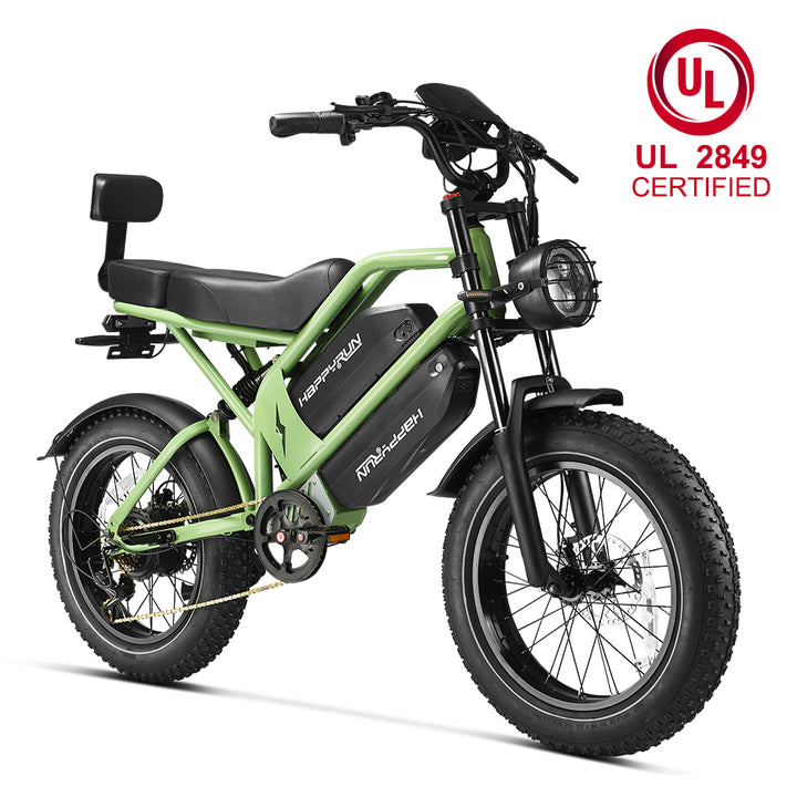 HappyRun G70 UL 2849 Certified Dual Battery Fast Electric Cargo Bike for Sale