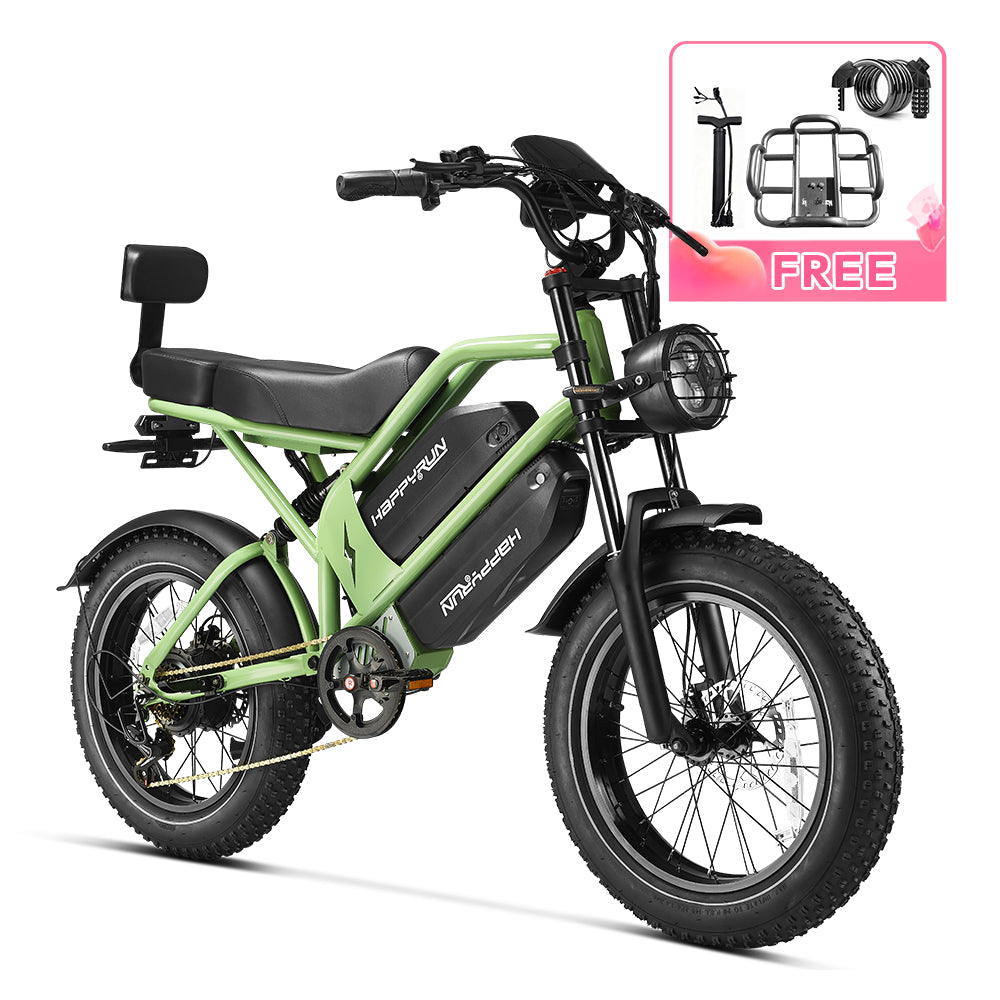 HappyRun G70 2000W Dual Battery Fast Electric Cargo Bike for Sale