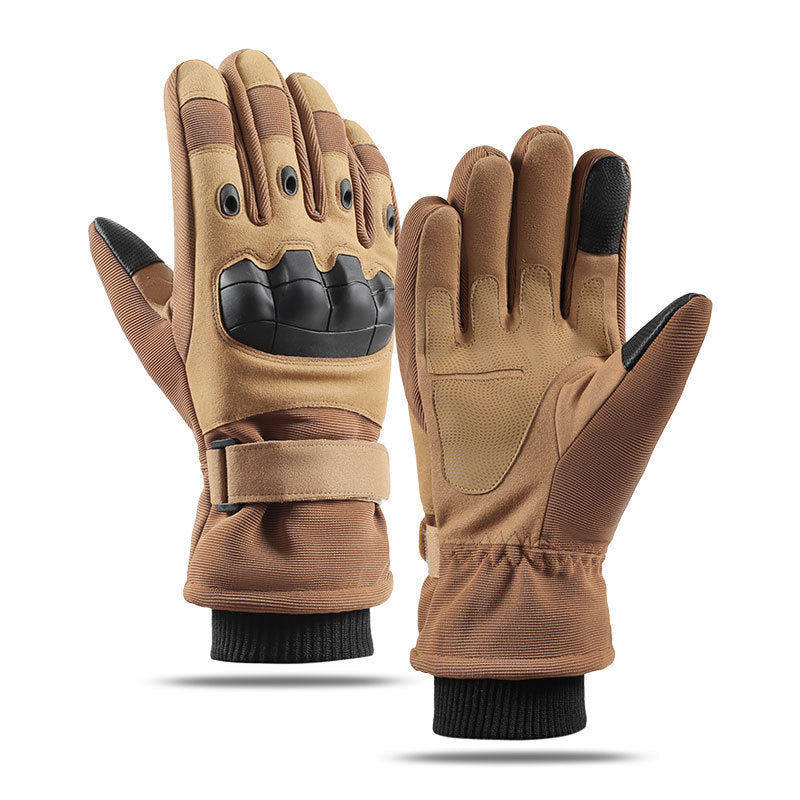 HappyRun winter touchscreen gloves brown