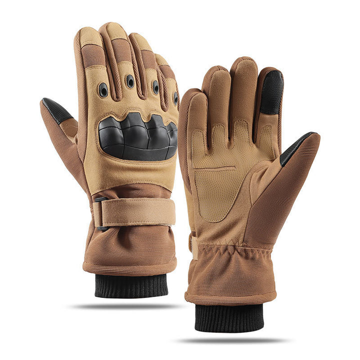 HappyRun winter touchscreen gloves brown