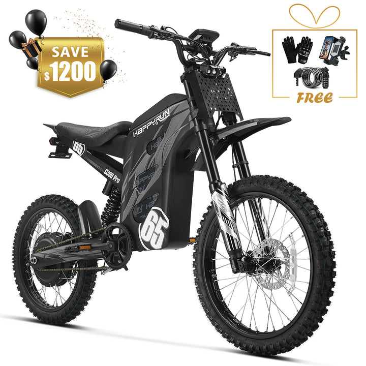 HappyRun 6500W Electric Dirt Bike G300 Pro 2025 New