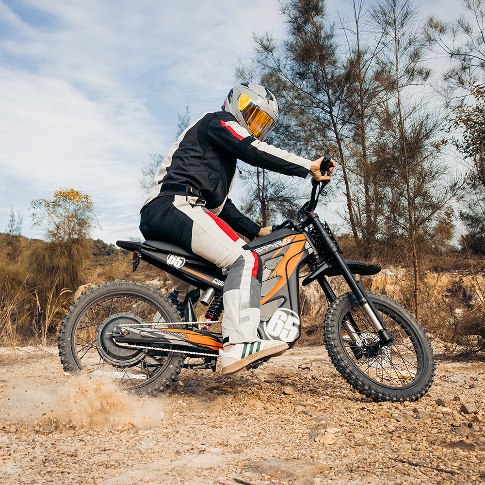 High Performance HappyRun G300 Pro E-Dirt Bike 50 MPH