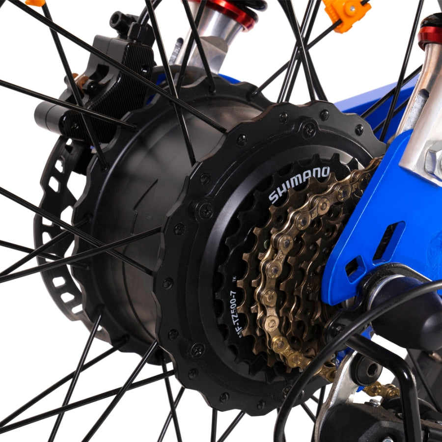 motor of HappyRun 1000W Fast Ebike G100 Dual Batteries