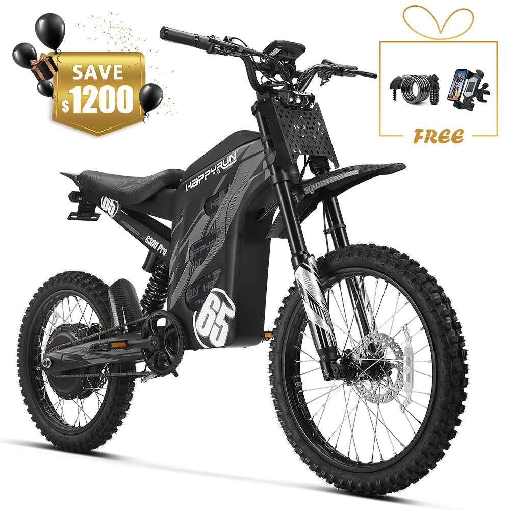 HappyRun 6500W Electric Dirt Bike G300 Pro 2025 New