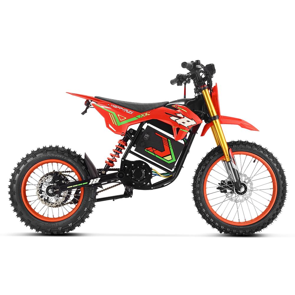 HappyRun F18 2.0 Electric Dirt Bike- - 60V Battery & 46 MPH