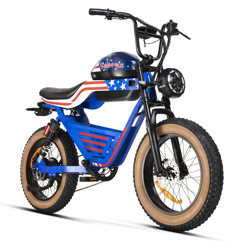 HappyRun G100 Electric Bike with 2000W Dual Battery Long Range