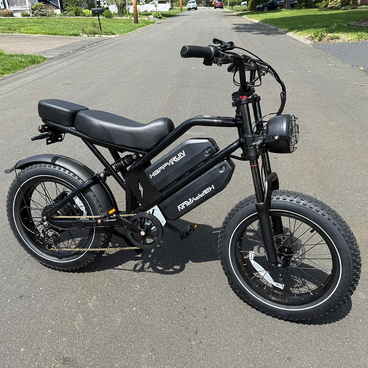 New 2025 HappyRun G70 2000W Dual Battery Cargo Ebike